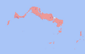 Range map of Anolis scriptus